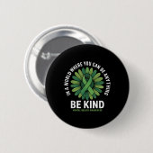 Seien Sie freundlich grüne Multifunktionsblume Son Button (Vorne & Hinten)