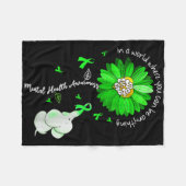 Seien Sie freundlich grüne Multifunktionsblume Son Fleecedecke (Vorderseite (Horizontal))