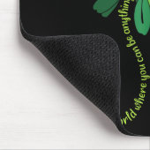 Seien Sie freundlich grüne Multifunktionsblume Son Mousepad (Ecke)