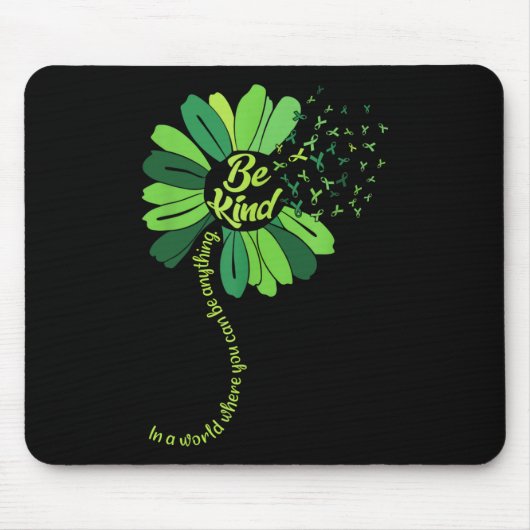 Seien Sie freundlich grüne Multifunktionsblume Son Mousepad (Vorne)
