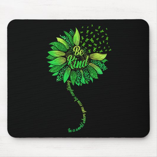 Seien Sie freundlich grüne Multifunktionsblume Son Mousepad (Vorne)