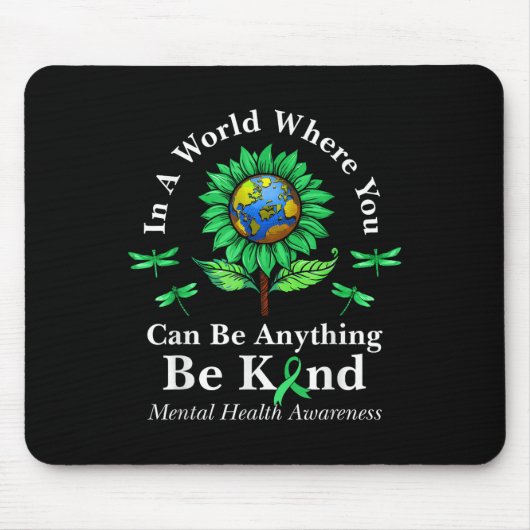 Seien Sie freundlich grüne Multifunktionsblume Son Mousepad (Vorne)
