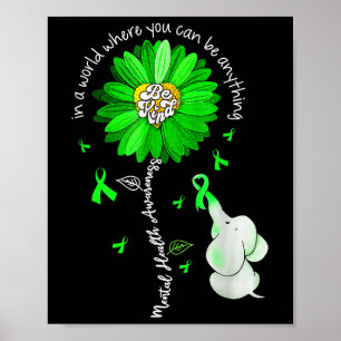 Seien Sie freundlich grüne Multifunktionsblume Son Poster