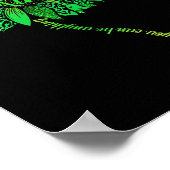 Seien Sie freundlich grüne Multifunktionsblume Son Poster (Ecke)