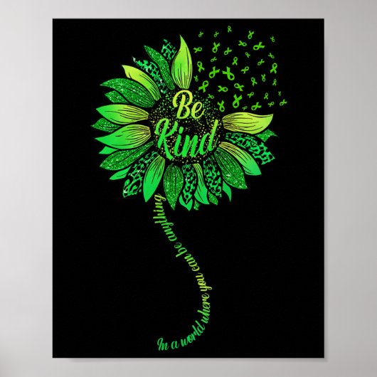 Seien Sie freundlich grüne Multifunktionsblume Son Poster (Vorne)
