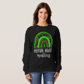 Seien Sie freundlich grüne Multifunktionsblume Son Sweatshirt (Vorne ganz)