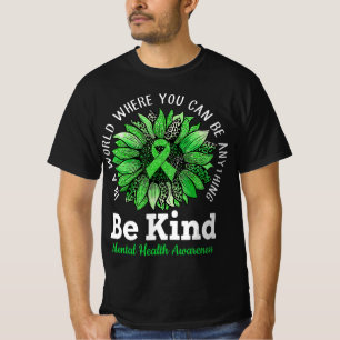 Seien Sie freundlich grüne Multifunktionsblume Son T-Shirt