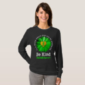 Seien Sie freundlich grüne Multifunktionsblume Son T-Shirt (Vorne ganz)