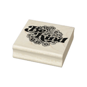 Seien Sie freundlich Gummistempel