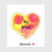 Seien Sie freundlich Herzsticker Aufkleber (Blatt)