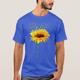 Seien Sie freundlich Hippie Sonnenblume I Liebe Si T-Shirt