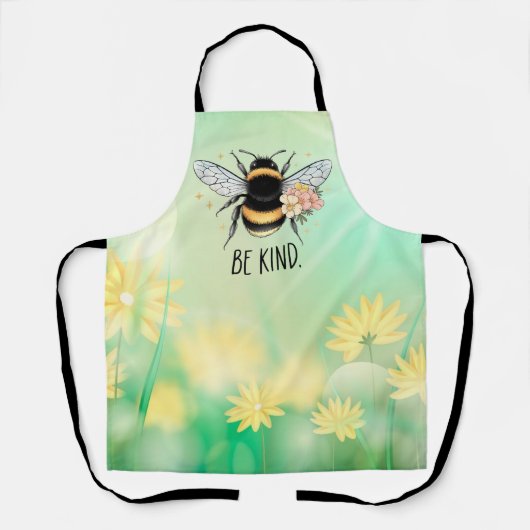 Seien Sie freundlich Honey Bee Clipart-57650 Schürze (Vorderseite)