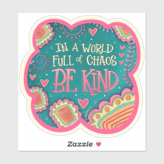 Seien Sie freundlich Hübsche Inspirivity Ermutigun Aufkleber (Blatt)