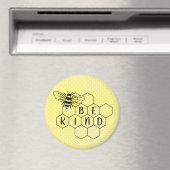 Seien Sie freundlich Hummel Gelber Polka Dot Magnet (In Situ (Geschirrspüler))