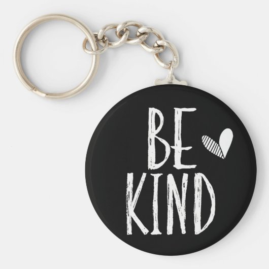 Seien Sie freundlich im Herzen Schlüsselanhänger (Vorne)