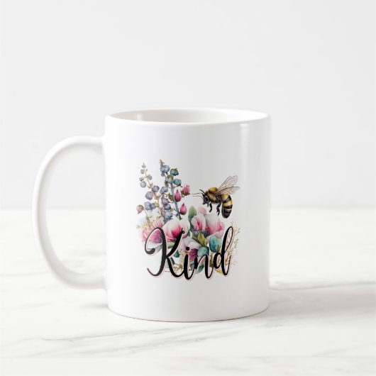 Seien Sie freundlich inspirierend Kaffeetasse (Links)