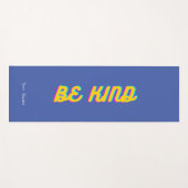 Seien Sie freundlich inspirierend Zitat Personalis Yogamatte (Vorderseite (Horizontal))