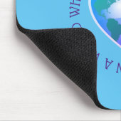 Seien Sie freundlich inspirierende Anführungswelt Mousepad (Ecke)