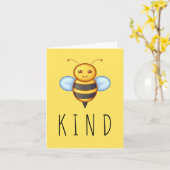 Seien Sie freundlich inspirierende Botschaft Niedl Karte (Gelbe Blume)