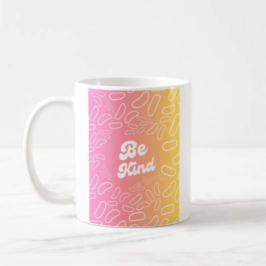 Seien Sie freundlich inspiriert Kaffeetasse (Links)