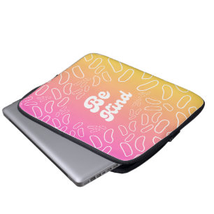 Seien Sie freundlich inspiriert Laptopschutzhülle
