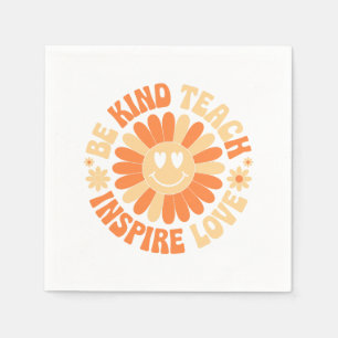 Seien Sie freundlich Inspiriert Liebe - Motivieren Serviette
