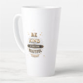 Seien Sie freundlich Latte Tasse (Linke Ecke)