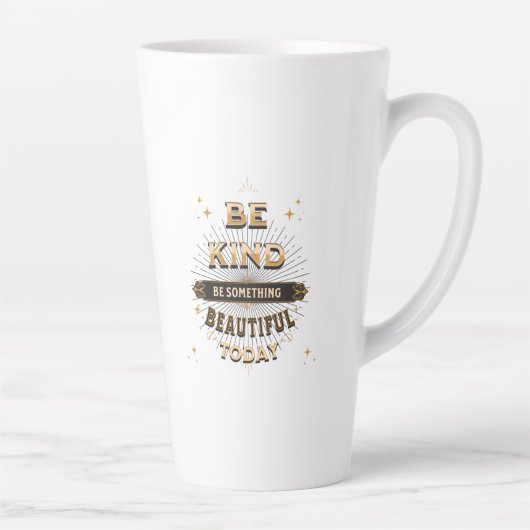 Seien Sie freundlich Latte Tasse (Rechts)