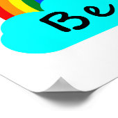 Seien Sie freundlich - LGBT-Regenbogen Poster (Ecke)