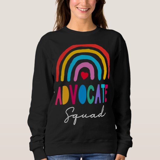 Seien Sie freundlich mit Autismus Advocate Squad S Sweatshirt (Vorderseite)