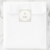 Seien Sie freundlich, moderne Sticker & Labels (Tasche)