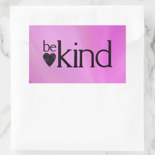 Seien Sie freundlich motivierend Aufkleber (Tasche)