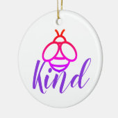 Seien Sie freundlich - niedliches Bienendesign Keramik Ornament (Links)