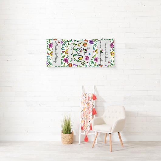 Seien Sie freundlich Personalisiert School Kranken Banner (Insitu)