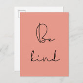 Seien Sie freundlich Postkarte (Vorne/Hinten)