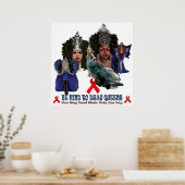 Seien Sie freundlich, Queens Poster zu ziehen (Küche)