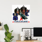 Seien Sie freundlich, Queens Poster zu ziehen (Heimbüro)