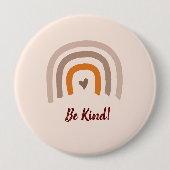 Seien Sie freundlich Rainbow Moderne Farben Divers Button (Vorderseite)