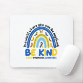 Seien Sie freundlich Rainbow World Down Syndrome A Mousepad (Mit Mouse)