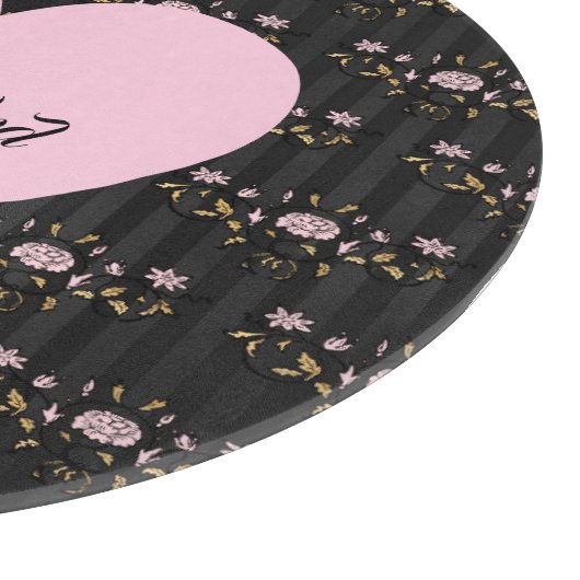 Seien Sie freundlich rosa Herz auf winzigen Rose u Schneidebrett (Ecke)