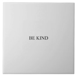 Seien Sie freundlich schwarz und grau minimalistis Fliese