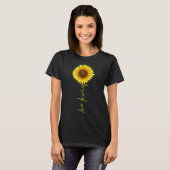 Seien Sie freundlich Sonnenblume T-Shirt (Vorne ganz)
