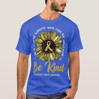 Seien Sie freundlich Sonnenblumen Gold Kindererzie T-Shirt