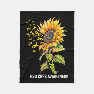 Seien Sie freundlich Sonnenblumen Rsd Crps Bewusst Fleecedecke