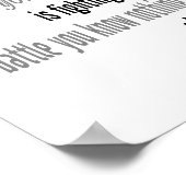 Seien Sie freundlich (Standard-Bildformat) Poster (Ecke)