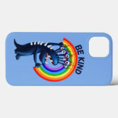 Seien Sie freundlich - Süße Figur-Regenbogen-Posit Case-Mate iPhone Hülle (Rückseite (Horizontal))