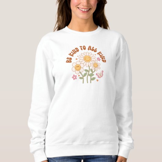 Seien Sie freundlich Sweatshirt Retro Good Vibes P (Vorderseite)