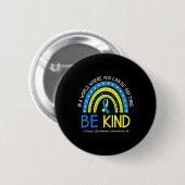 Seien Sie freundlich-Syndrom Bewusstsein Oktober L Button (Vorne & Hinten)