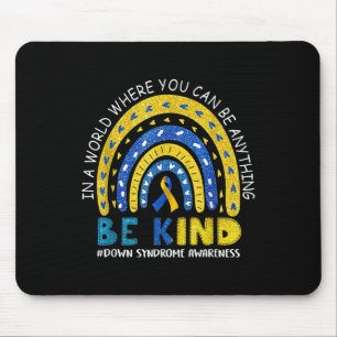 Seien Sie freundlich Syndrom Bewusstsein Rainbow M Mousepad