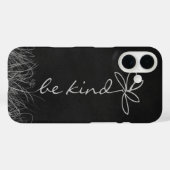 Seien Sie freundlich Text und Daisy Case-Mate iPhone Hülle (Rückseite (Horizontal))